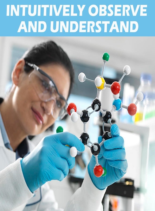 EVOTECH SCIENTIFIC Scientific Chemistry Molecular Model Kit (125 Pieces), Organic and Inorganic Chemistry Learning Teachers and Students Set, 2024 Newest - Image 4